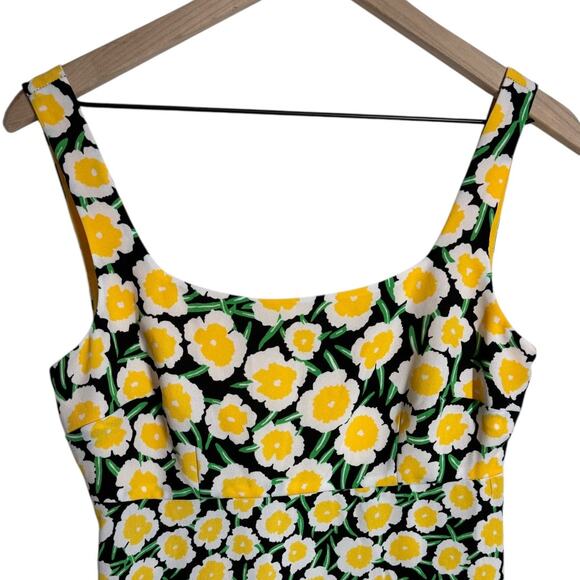 DIANE VON FURSTENBERG For Target 90s Shift Yellow Poppy Mini Dress - Picture 5 of 10